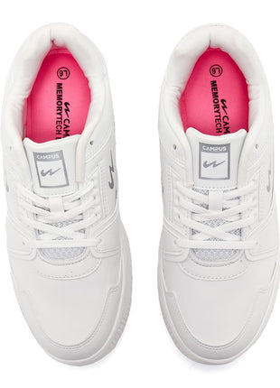 Campus Women's OG L3 Sneakers White Silver Size 5 UK India 
