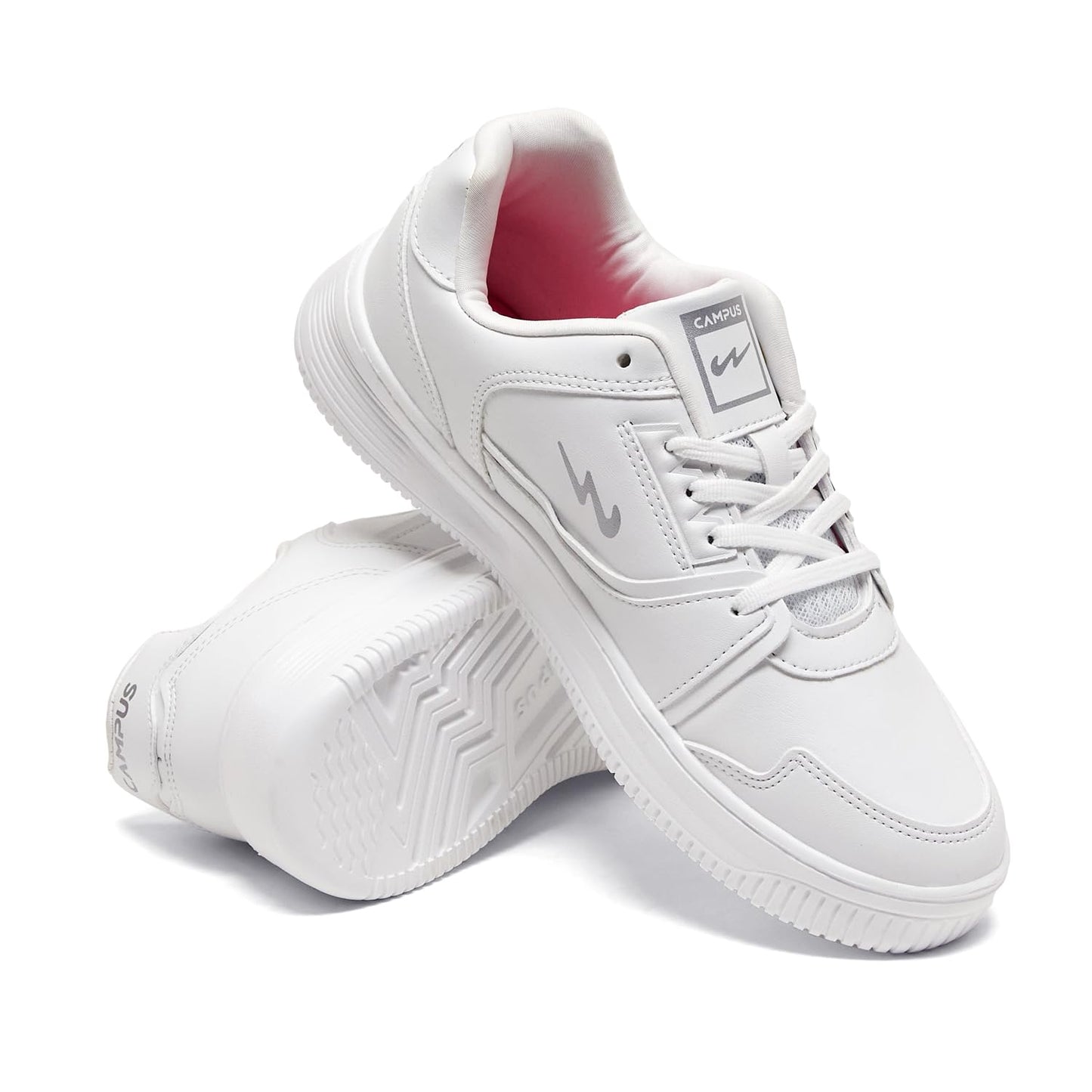 Campus Women's OG L3 Sneakers White Silver Size 5 UK India 