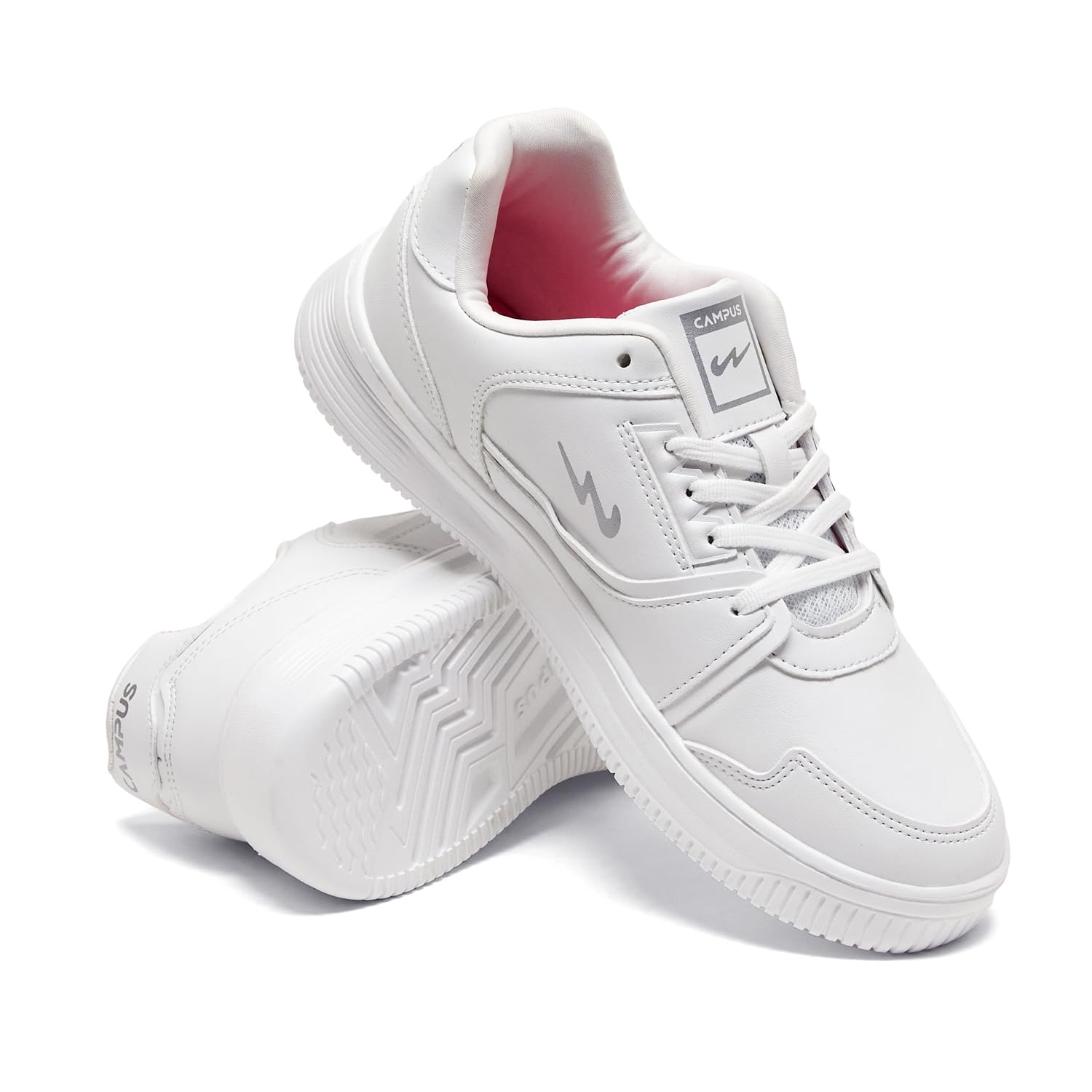 Campus Women's OG L3 Sneakers White Silver Size 5 UK India 