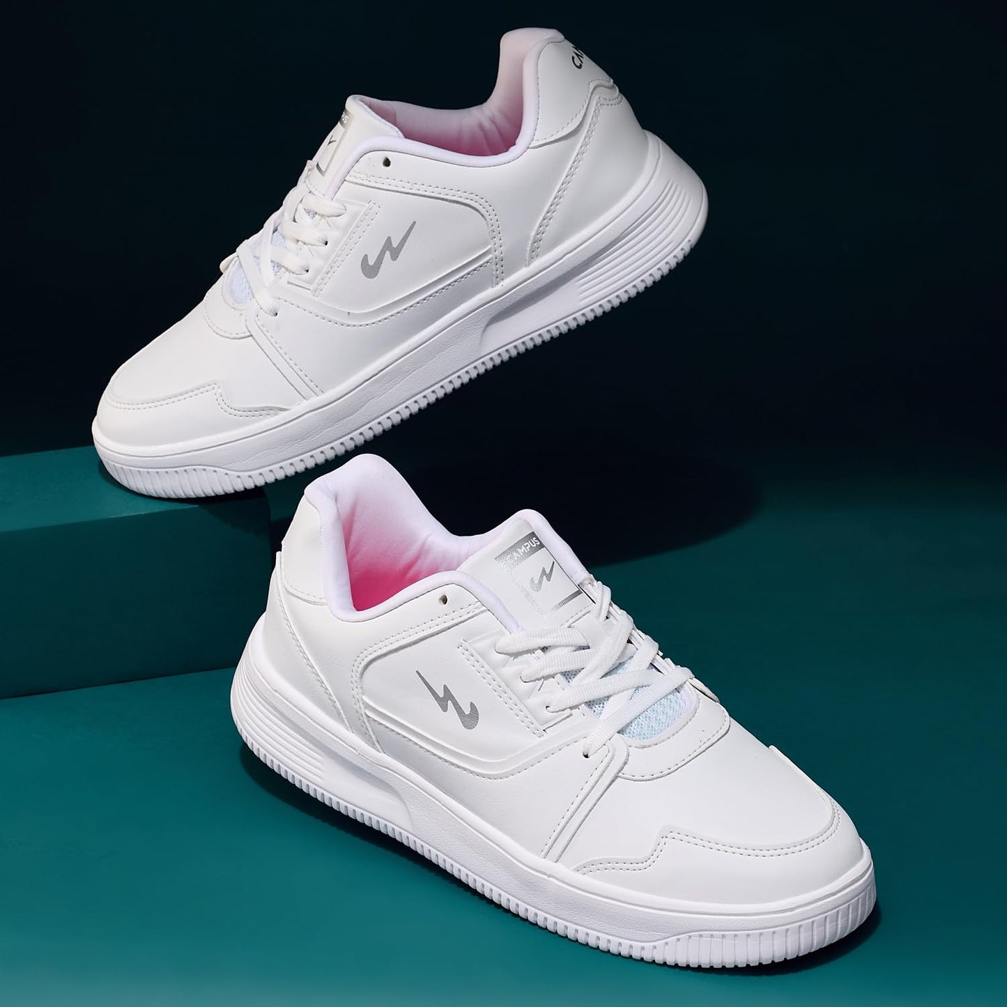 Campus Women's OG L3 Sneakers White Silver Size 5 UK India 