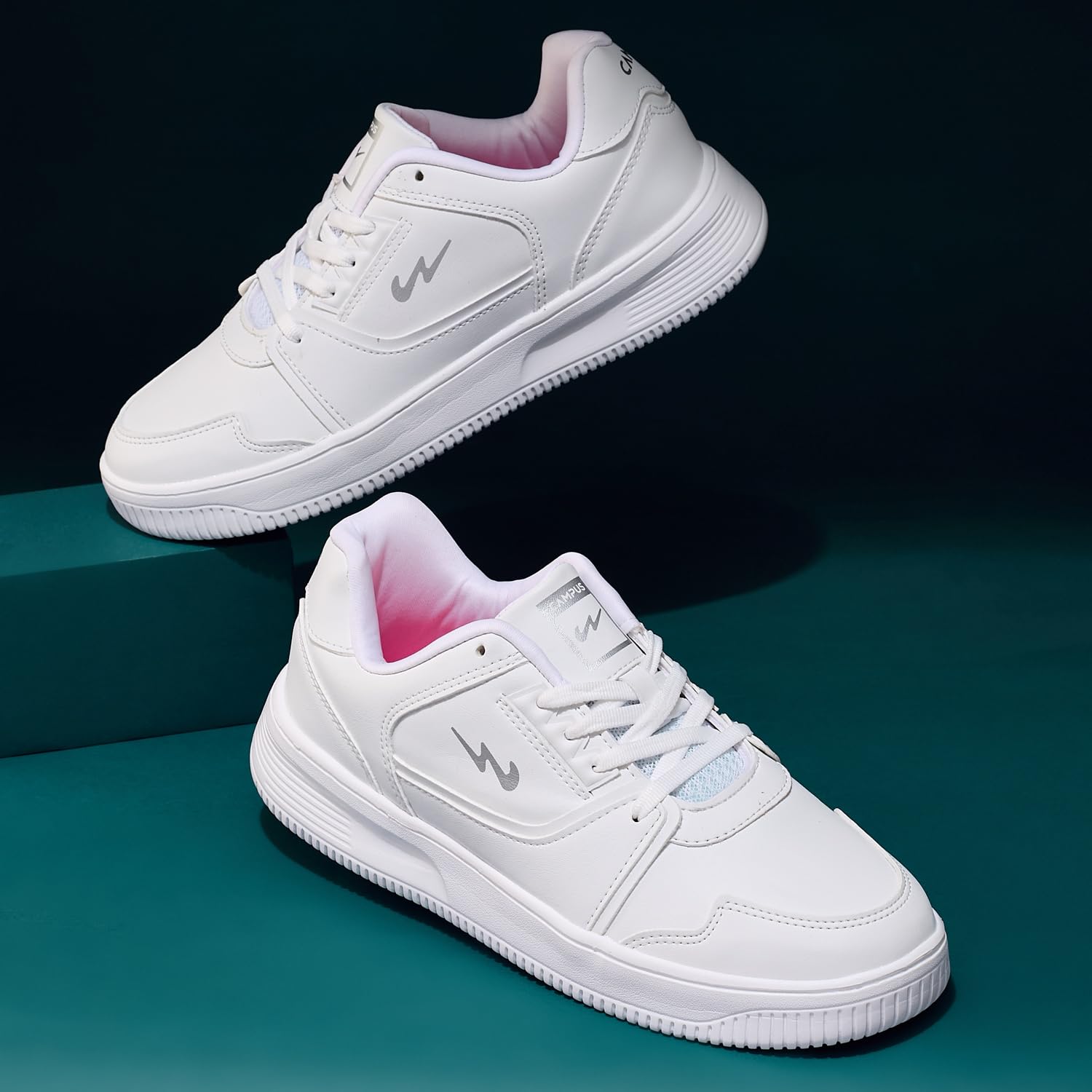 Campus Women's OG L3 Sneakers White Silver Size 5 UK India 