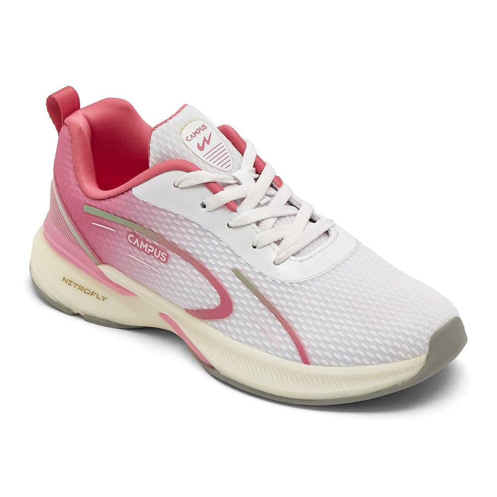 Campus Women's Revi White Pink Running Shoes 5UK 1 Pair