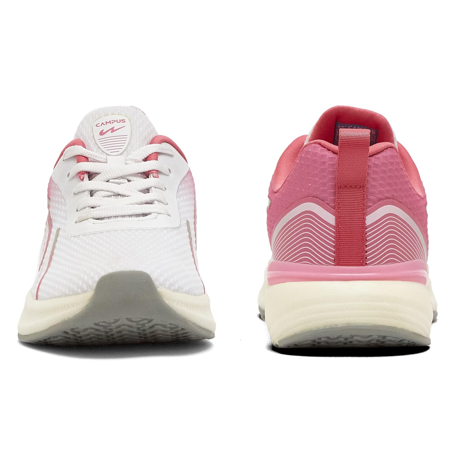 Campus Women's Revi White Pink Running Shoes 5UK 1 Pair 