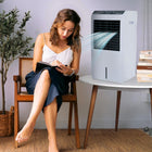 Candes 12 L Portable Mini Air Cooler for Desk, Pets | High Speed Blower, 3 Way Speed Control, Ice Chamber | Honey-comb Cooling Pads | 1 Year Warranty 