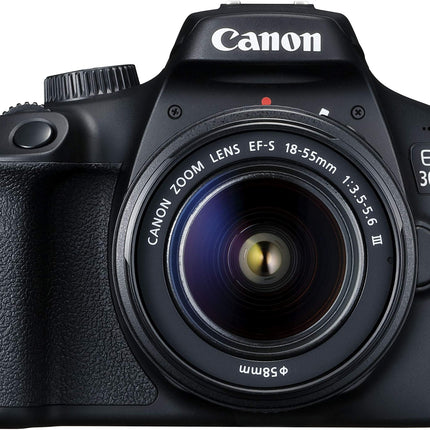 Canon EOS 3000D 18MP Digital SLR Camera (Black) with 18-55mm is II Lens, 16GB Card and Carry Case 