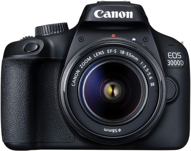 Canon EOS 3000D 18MP Digital SLR Camera (Black) with 18-55mm is II Lens, 16GB Card and Carry Case 