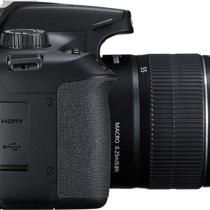 Canon EOS 3000D 18MP Digital SLR Camera (Black) with 18-55mm is II Lens, 16GB Card and Carry Case 