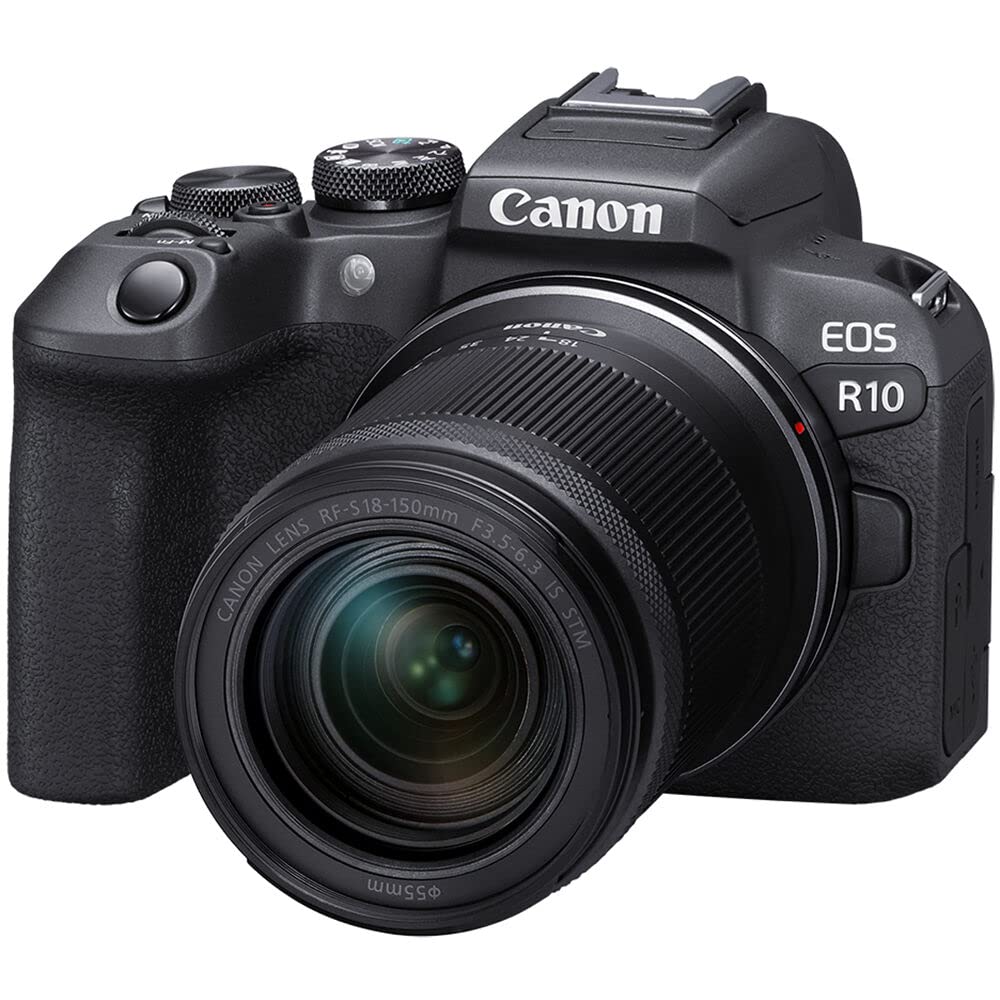 Canon EOS R10 24.2MP RF-S18-150 F/3.5-6.3 IS STM Mirrorless Camera (APS-C Sendor, 4K UHD Video) for Wedding & Content Creators - Black 