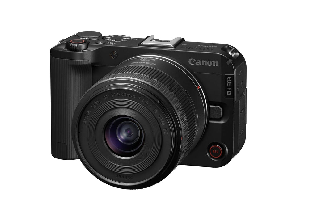 Canon EOS R50 V Mirrorless Camera Kit with RF-S14-30mm F4-6.3 is STM PZ Lens – Black | 24.2 MP APS-C Sensor, 4K Video, Compact Design