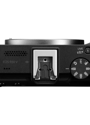 Canon EOS R50 V Mirrorless Camera Kit with RF-S14-30mm F4-6.3 is STM PZ Lens – Black | 24.2 MP APS-C Sensor, 4K Video, Compact Design 