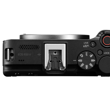 Canon EOS R50 V Mirrorless Camera Kit with RF-S14-30mm F4-6.3 is STM PZ Lens – Black | 24.2 MP APS-C Sensor, 4K Video, Compact Design 