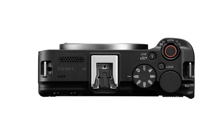 Canon EOS R50 V Mirrorless Camera Kit with RF-S14-30mm F4-6.3 is STM PZ Lens – Black | 24.2 MP APS-C Sensor, 4K Video, Compact Design 