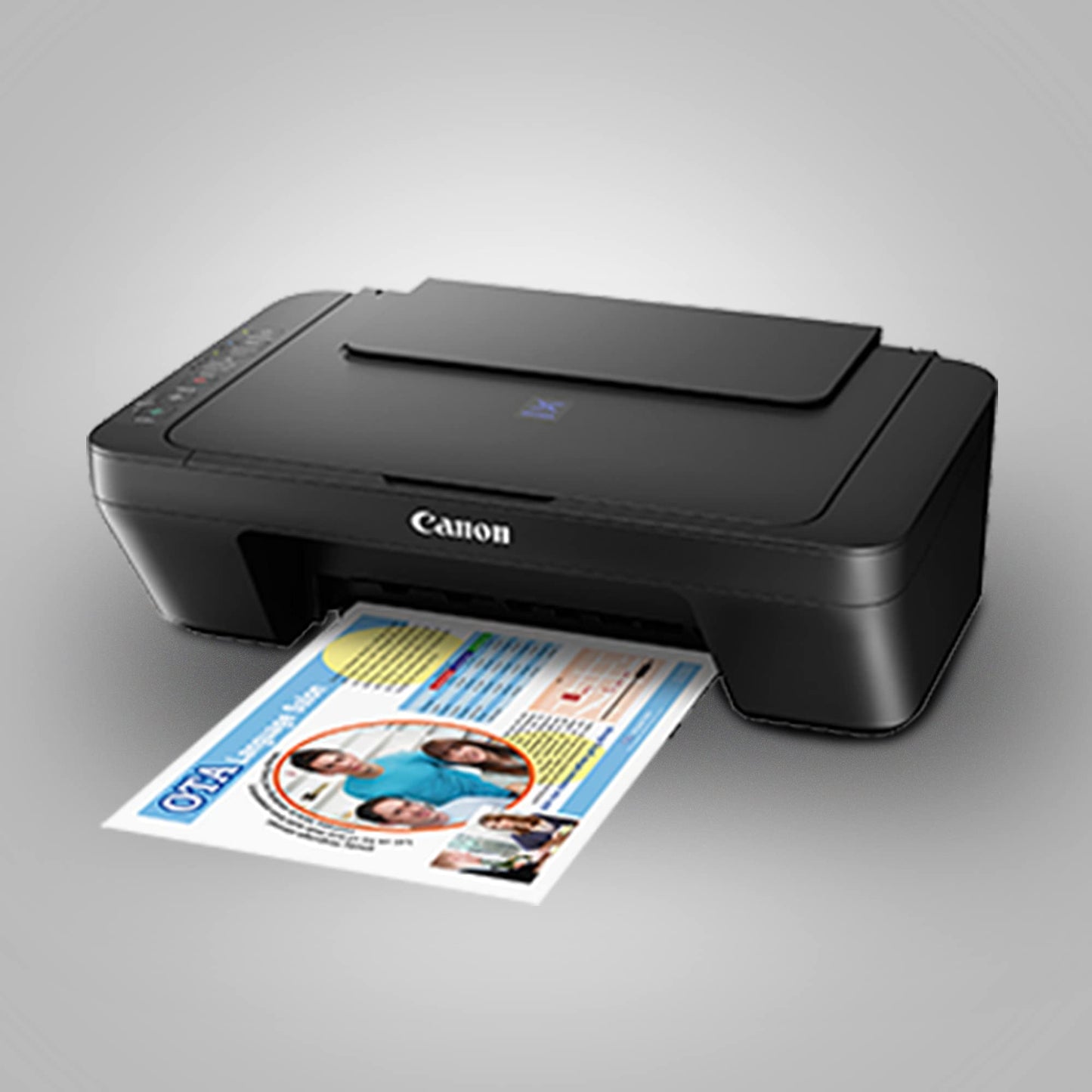 Canon PIXMA E470 All in One (Print, Scan, Copy) WiFi Ink Efficient Colour Printer for Home 