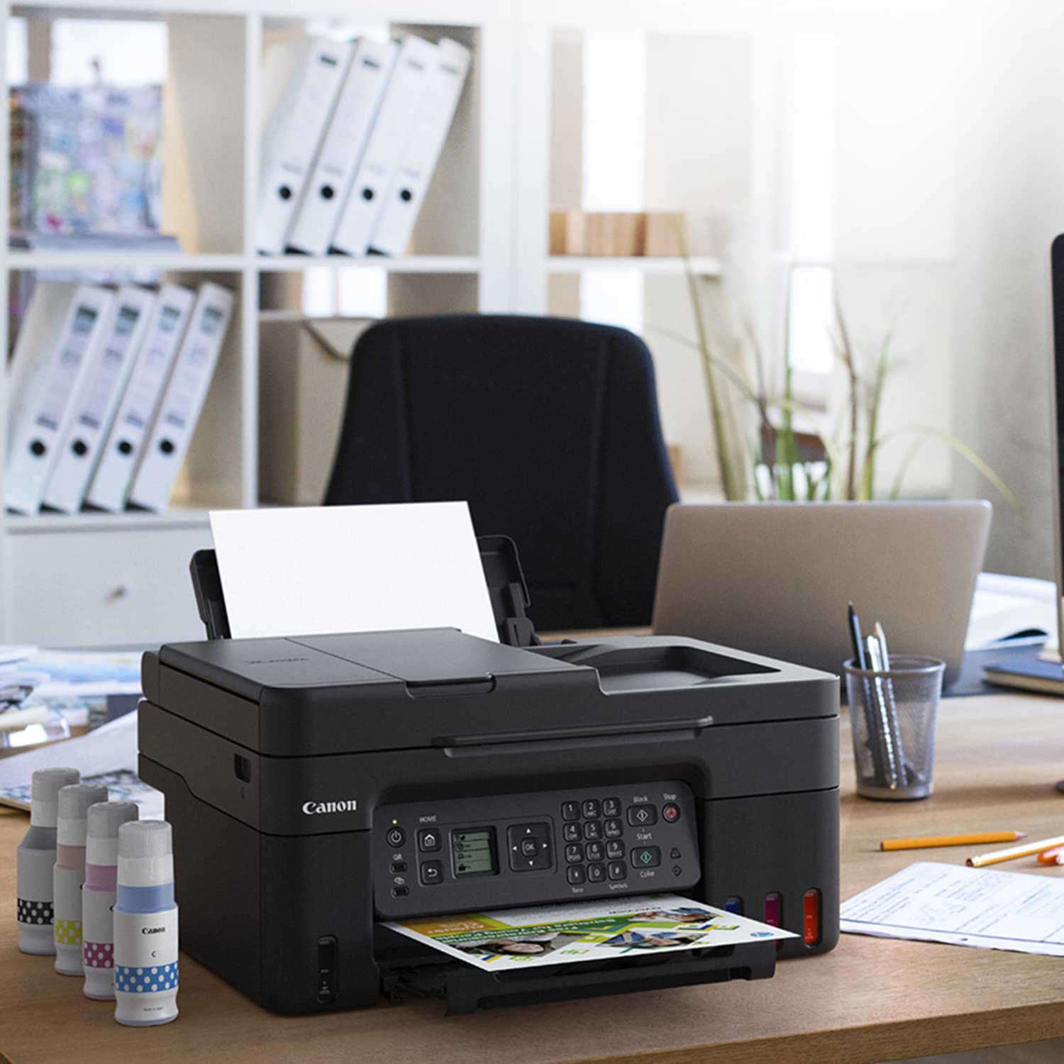Canon PIXMA MegaTank G4770 All-in-one (Print, Scan, Copy) Wireless Inktank Printer with ADF and Fax 
