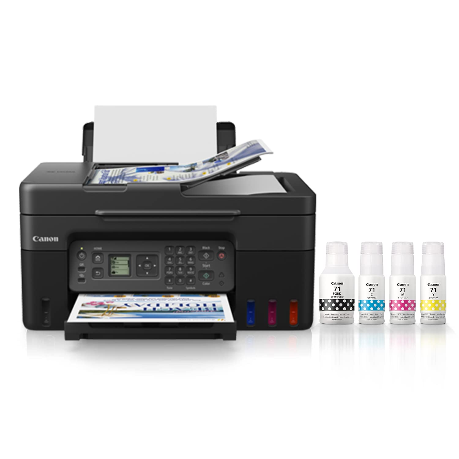 Canon PIXMA MegaTank G4770 All-in-one (Print, Scan, Copy) Wireless Inktank Printer with ADF and Fax 