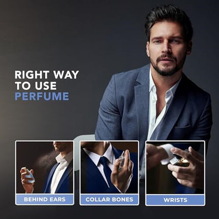 Carlton London Premium Enigma Perfume Gift Set | Long-Lasting Spicy, Woody & Citrusy Fragrances | gifts for men | Azure, Incense & Czar EDP (3x50ml) 