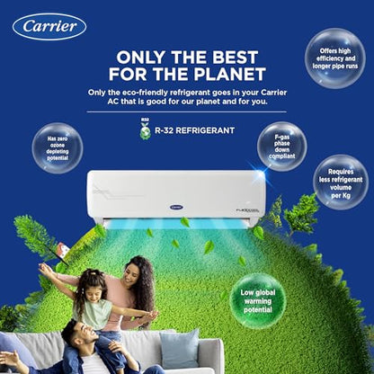 Carrier 1.5 Ton 3 Star AI Flexicool Inverter Split AC (Copper, Convertible 6-in-1 Cooling,High Density Filter, Auto Cleanser, 2024 Model,ESTER NEO Exi+, CAI18ER3R34F0,White) 