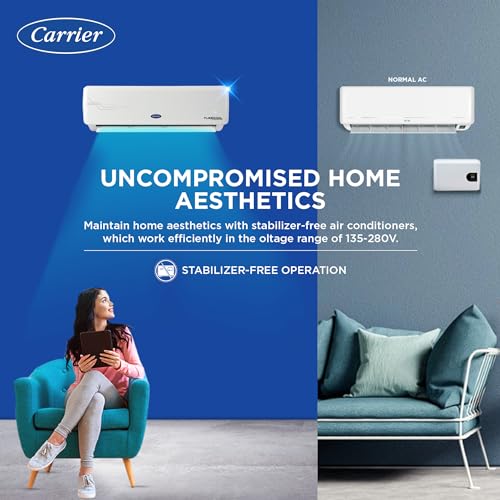 Carrier 1.5 Ton 3 Star AI Flexicool Inverter Split AC (Copper, Convertible 6-in-1 Cooling,High Density Filter, Auto Cleanser, 2024 Model,ESTER NEO Exi+, CAI18ER3R34F0,White) 