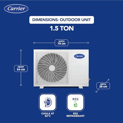 Carrier 1.5 Ton 3 Star AI Flexicool Inverter Split AC (Copper, Convertible 6-in-1 Cooling,High Density Filter, Auto Cleanser, 2024 Model,ESTER NEO Exi+, CAI18ER3R34F0,White) 