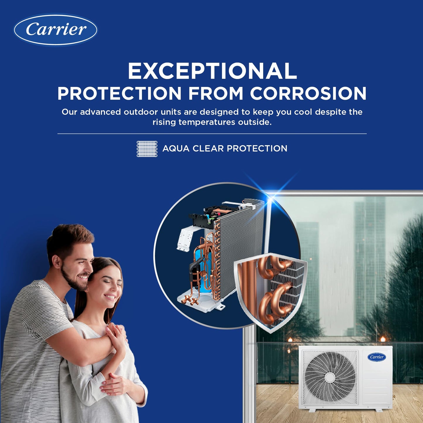 Carrier 1 Ton 3 Star AI Flexicool Inverter Split AC (Copper, Convertible 6-in-1 Cooling,Dual Filtration with HD & PM 2.5 Filter, Auto Cleanser, ESTER NEO+ Exi, CAI12ER3R34F0,White) 