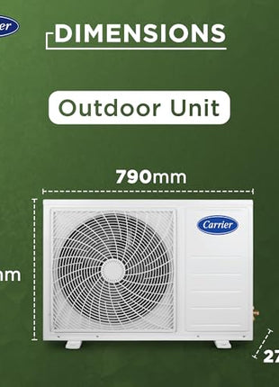 Carrier 1 Ton 3 Star Wi-Fi Smart Flexicool Inverter Split AC (Copper, Convertible 6-in-1 Cooling,Smart Energy Display,HD & PM 2.5 Filter, 2025 Model,ESTER EDGE FXi (Wi-Fi), CAI12EE3R35W0,White) 
