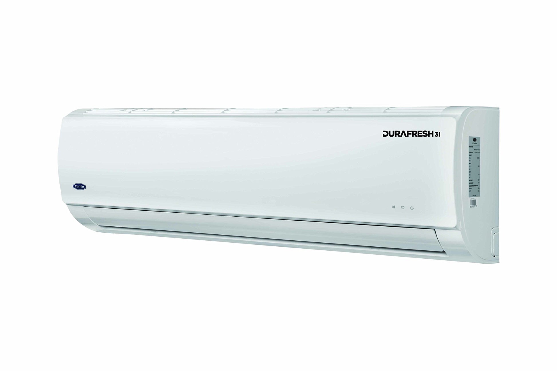 Carrier 3 Star Copper 12K Durafresh Inverter Split AC - 1 Ton (White) 