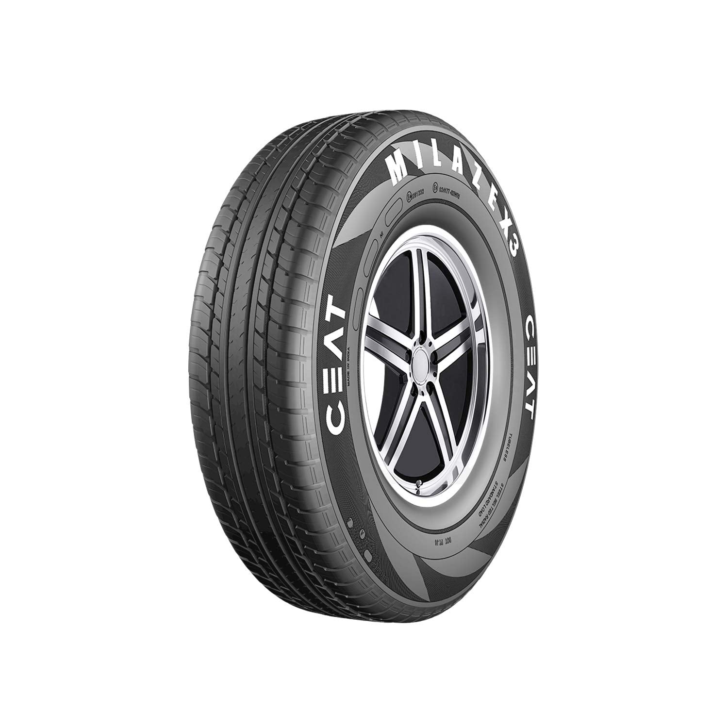 Ceat 105755 Milaze X3 155/80 R13 79T Tubeless Car Tyre,Medium 
