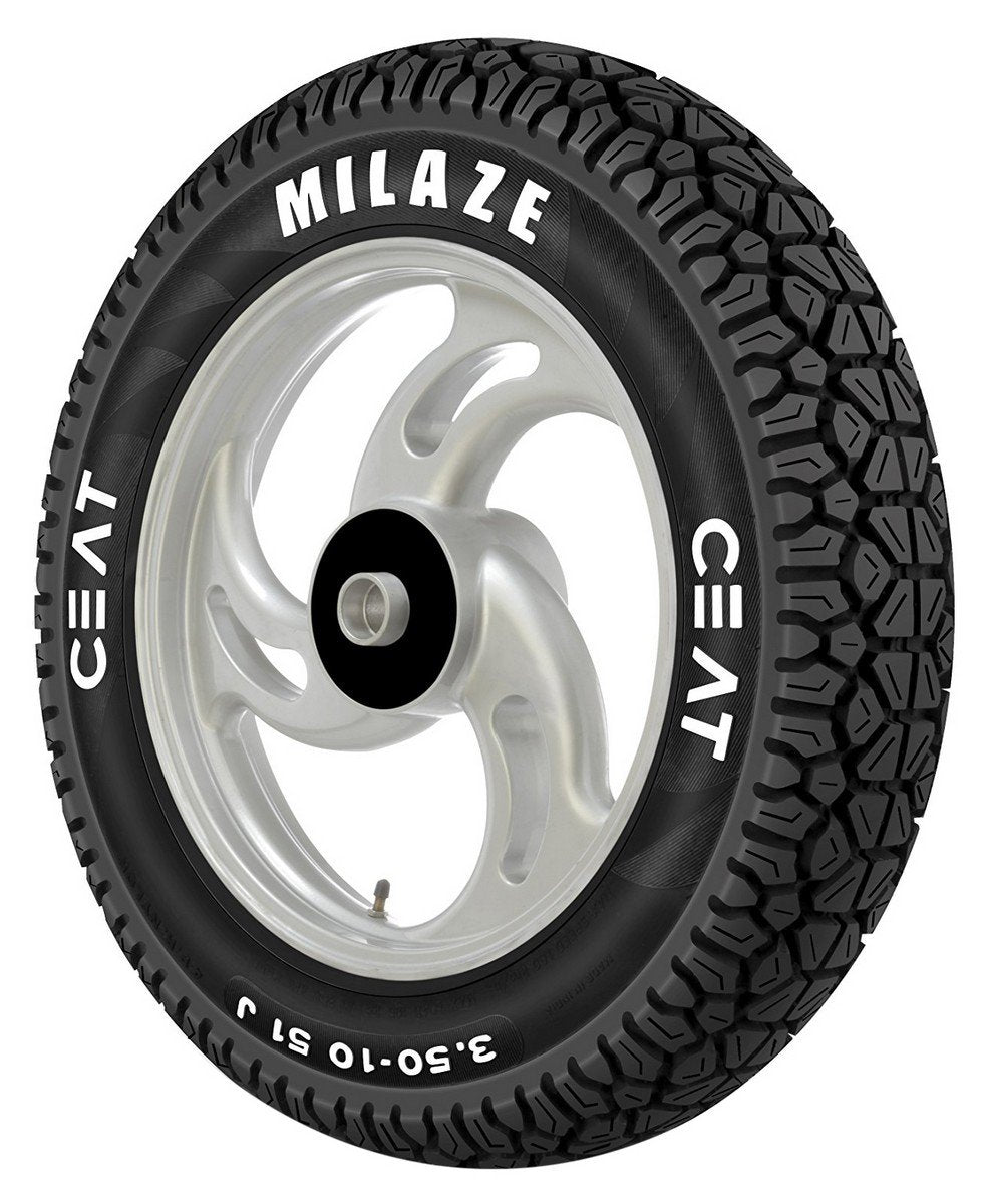 Ceat Milaze X5 90/100-10 53J Tubeless Scooter Tyre,Front or Rear 