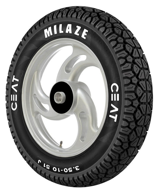 Ceat Milaze X5 90/100-10 53J Tubeless Scooter Tyre,Front or Rear 