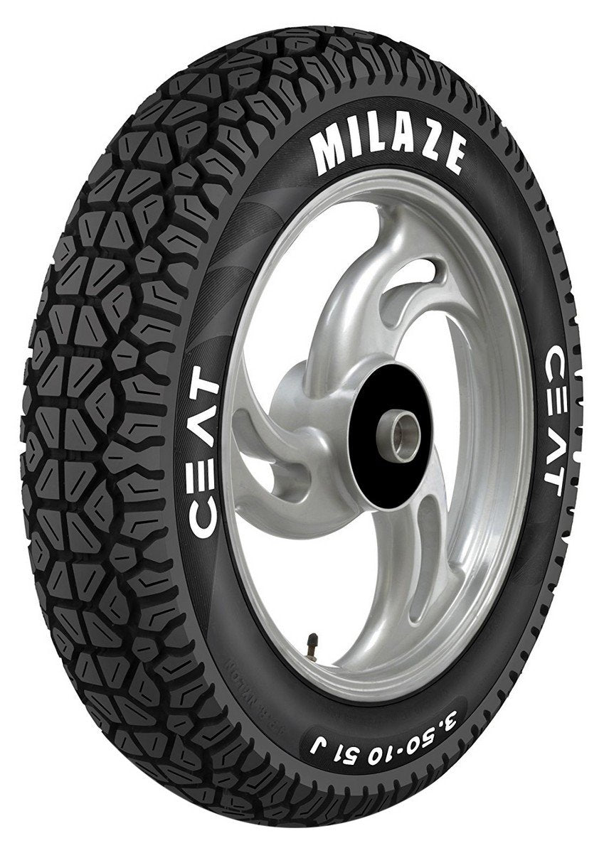 Ceat Milaze X5 90/100-10 53J Tubeless Scooter Tyre,Front or Rear 