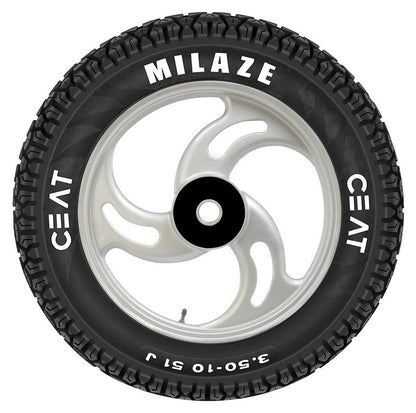 Ceat Milaze X5 90/100-10 53J Tubeless Scooter Tyre,Front or Rear 