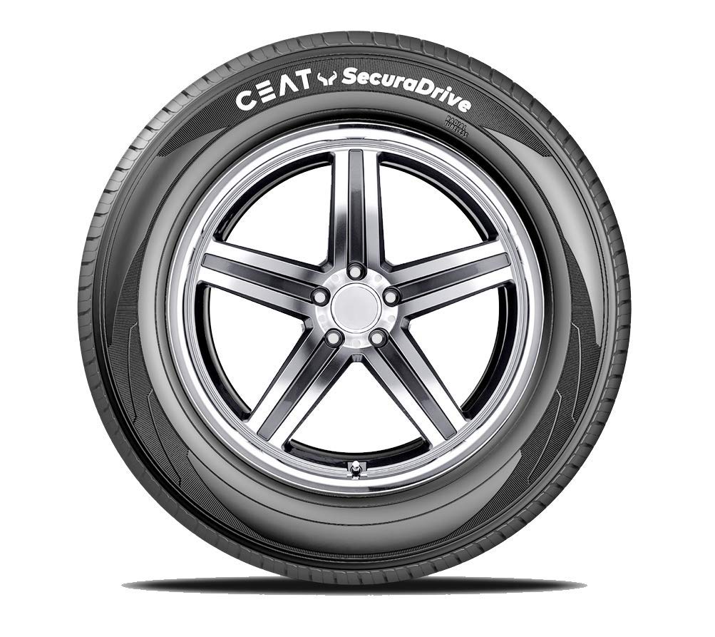 Ceat SecuraDrive 215/60 R16 95H Tubeless Car Tyre,Black,Medium 