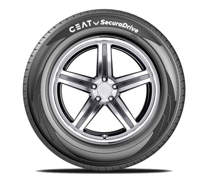 Ceat SecuraDrive 215/60 R16 95H Tubeless Car Tyre,Black,Medium 