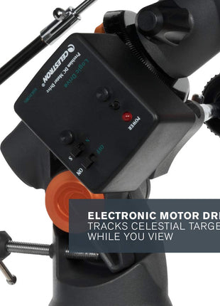 Celestron AstroMaster 130 EQ Motor Drive Telescope (Black) 