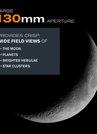 Celestron AstroMaster 130 EQ Motor Drive Telescope (Black) 