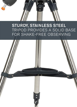 Celestron AstroMaster 130 EQ Motor Drive Telescope (Black) 