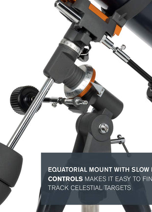 Celestron AstroMaster 130 EQ Motor Drive Telescope (Black) 