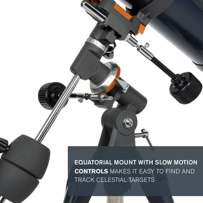 Celestron AstroMaster 130 EQ Motor Drive Telescope (Black) 