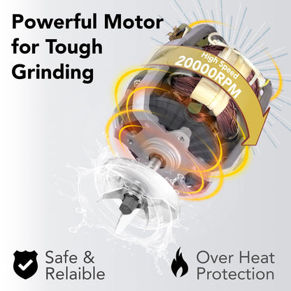 Cello Hercules Mixer Grinder 750W, Black- 2 Year Warranty (We Jar with Lid- 1.2 L; Dry Jar with Lid- 1L; Chuntney Jar with Lid- 500ml; Juicer Jar Capacity- 1500ml; Spatula) 