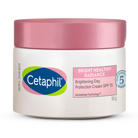 Cetaphil Brightening Day Protection Cream SPF 15-50 g| Day Cream for Dark Spots, Uneven Skin Tone| Niacinamide, Sea Daffodil| Fragrance-Free| 
