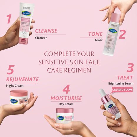 Cetaphil Brightening Day Protection Cream SPF 15-50 g| Day Cream for Dark Spots, Uneven Skin Tone| Niacinamide, Sea Daffodil| Fragrance-Free| 