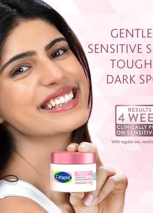 Cetaphil Brightening Day Protection Cream SPF 15-50 g| Day Cream for Dark Spots, Uneven Skin Tone| Niacinamide, Sea Daffodil| Fragrance-Free| 