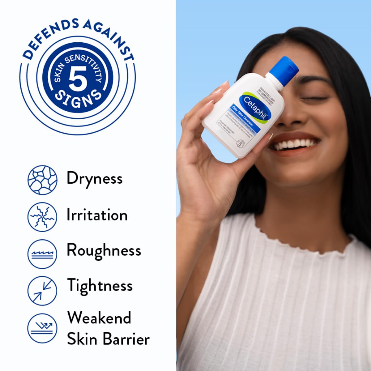 Cetaphil Oily Skin Cleanser , Daily Face Wash for Oily, Acne prone Skin , Gentle Foaming, 125ml 
