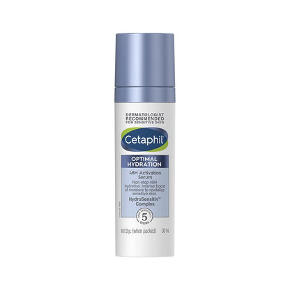 Cetaphil Optimal Hydration Lightweight Serum 30 ml | Fast absorbing | Hyaluronic Acid, Blue Daisy extract, Vitamin B5 | Dermatologist Recommended for Sensitive Skin 