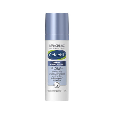 Cetaphil Optimal Hydration Lightweight Serum 30 ml | Fast absorbing | Hyaluronic Acid, Blue Daisy extract, Vitamin B5 | Dermatologist Recommended for Sensitive Skin 