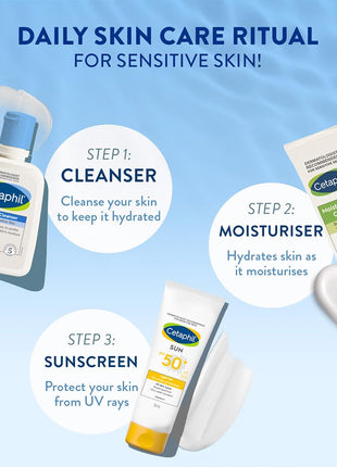 Cetaphil Paraben, Sulphate-Free Gentle Skin Hydrating Face Wash Cleanser with Niacinamide, Vitamin B5 for Dry to Normal, Sensitive Skin - 125 ml 