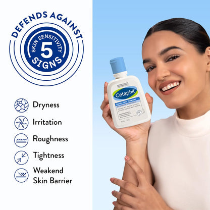 Cetaphil Paraben, Sulphate-Free Gentle Skin Hydrating Face Wash Cleanser with Niacinamide, Vitamin B5 for Dry to Normal, Sensitive Skin - 125 ml 