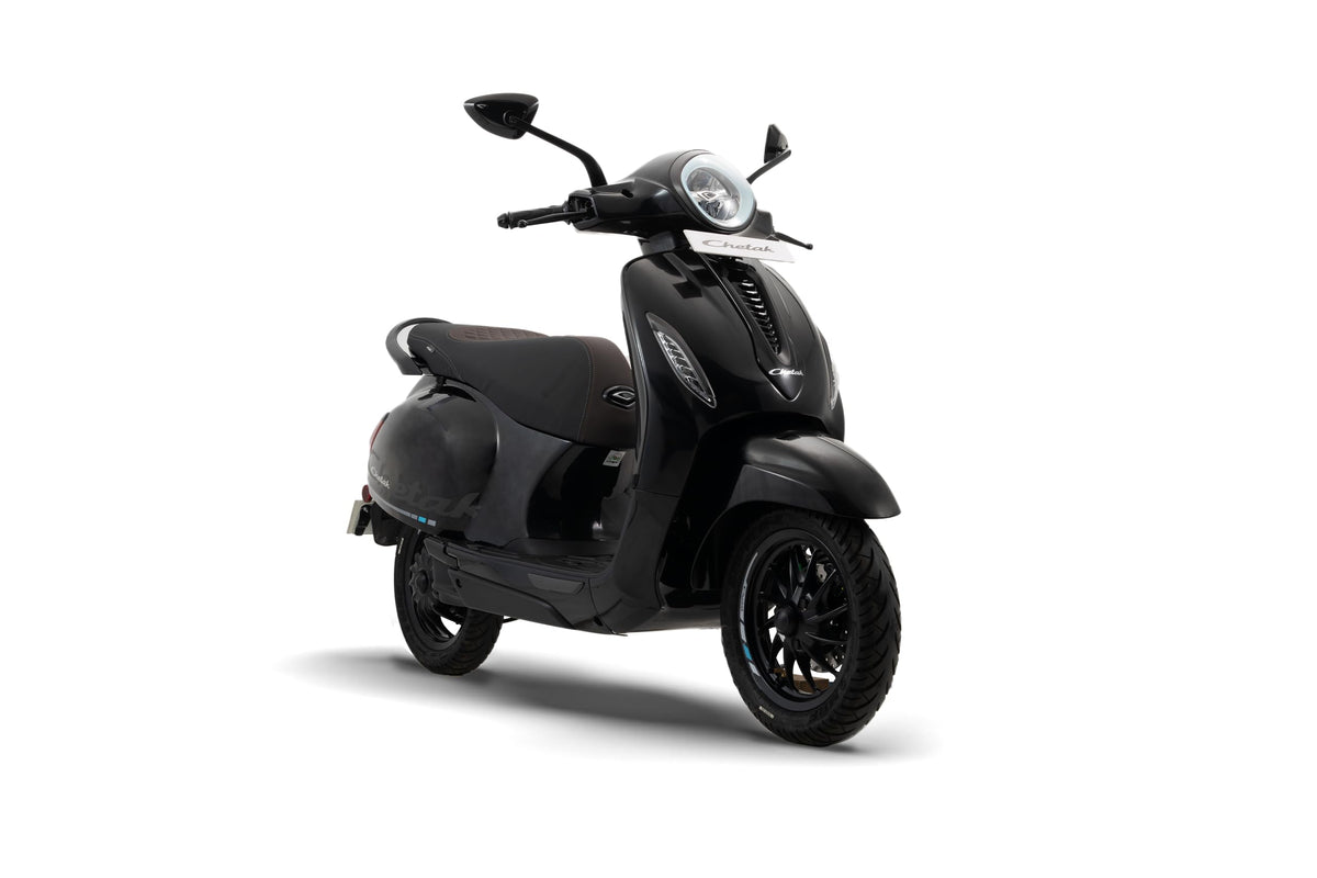 Chetak 3501 by Bajaj Auto High Speed Electric Scooter with charger - Brooklyn Black - Ex-Showroom 