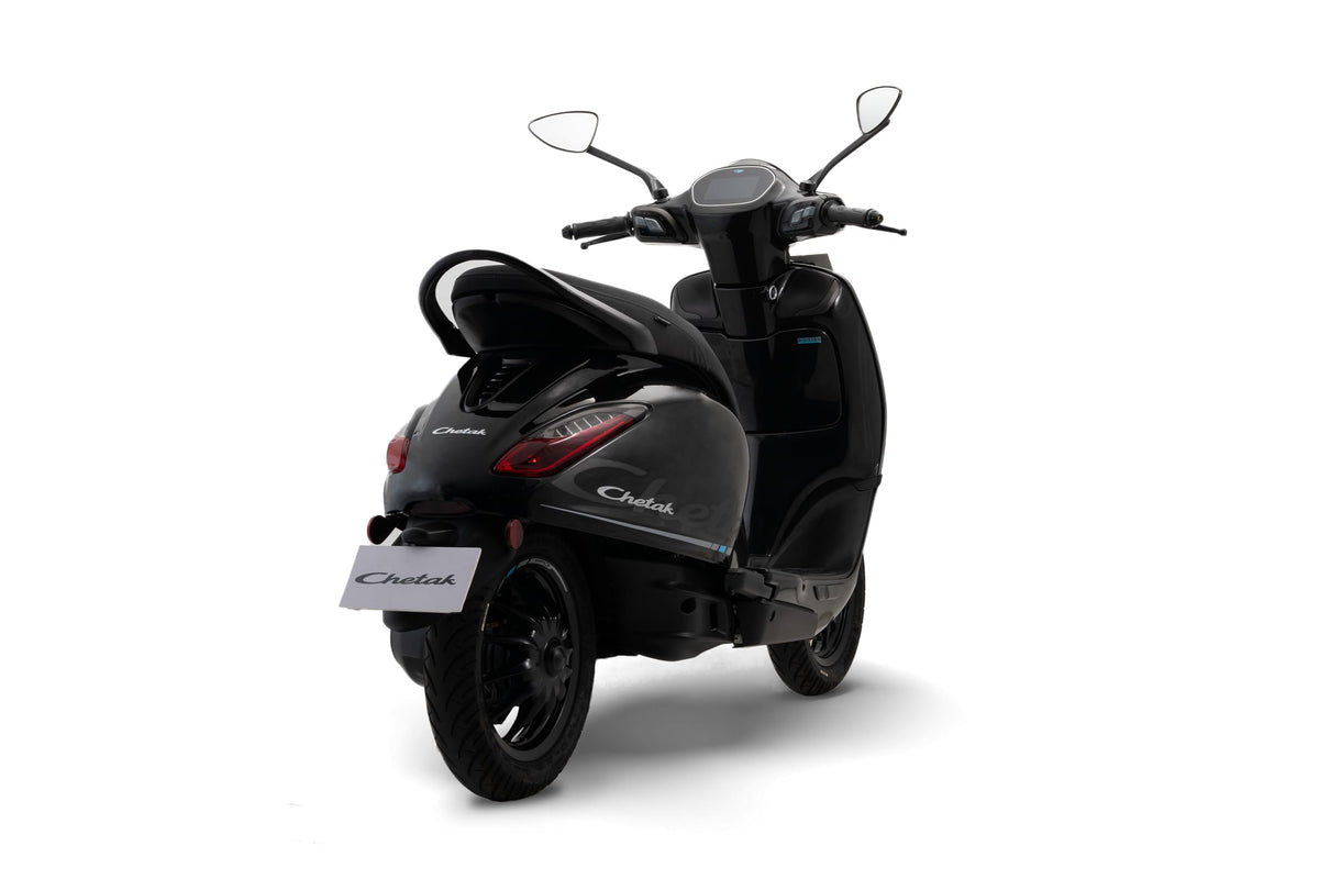 Chetak 3501 by Bajaj Auto High Speed Electric Scooter with charger - Brooklyn Black - Ex-Showroom 
