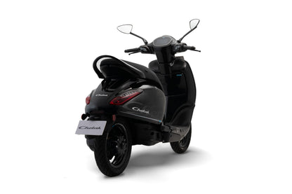 Chetak 3501 by Bajaj Auto High Speed Electric Scooter with charger - Brooklyn Black - Ex-Showroom 